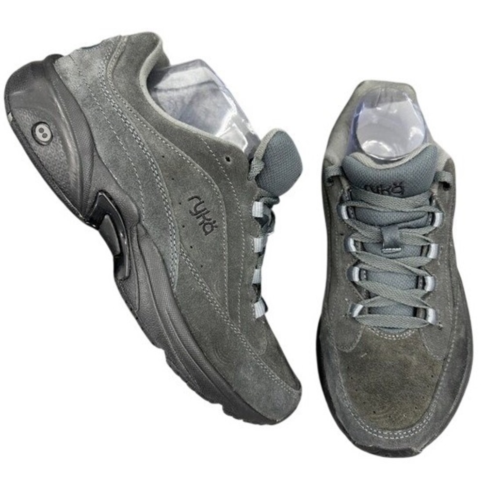 RYKA Catalyst 3 Womens 39.5 Size 9.5 Gray Suede Padded Walking Athletic Shoes VN